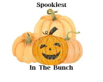 Spookiest in the Bunch | Halloween SVG PNG PDF | Printable Halloween Image