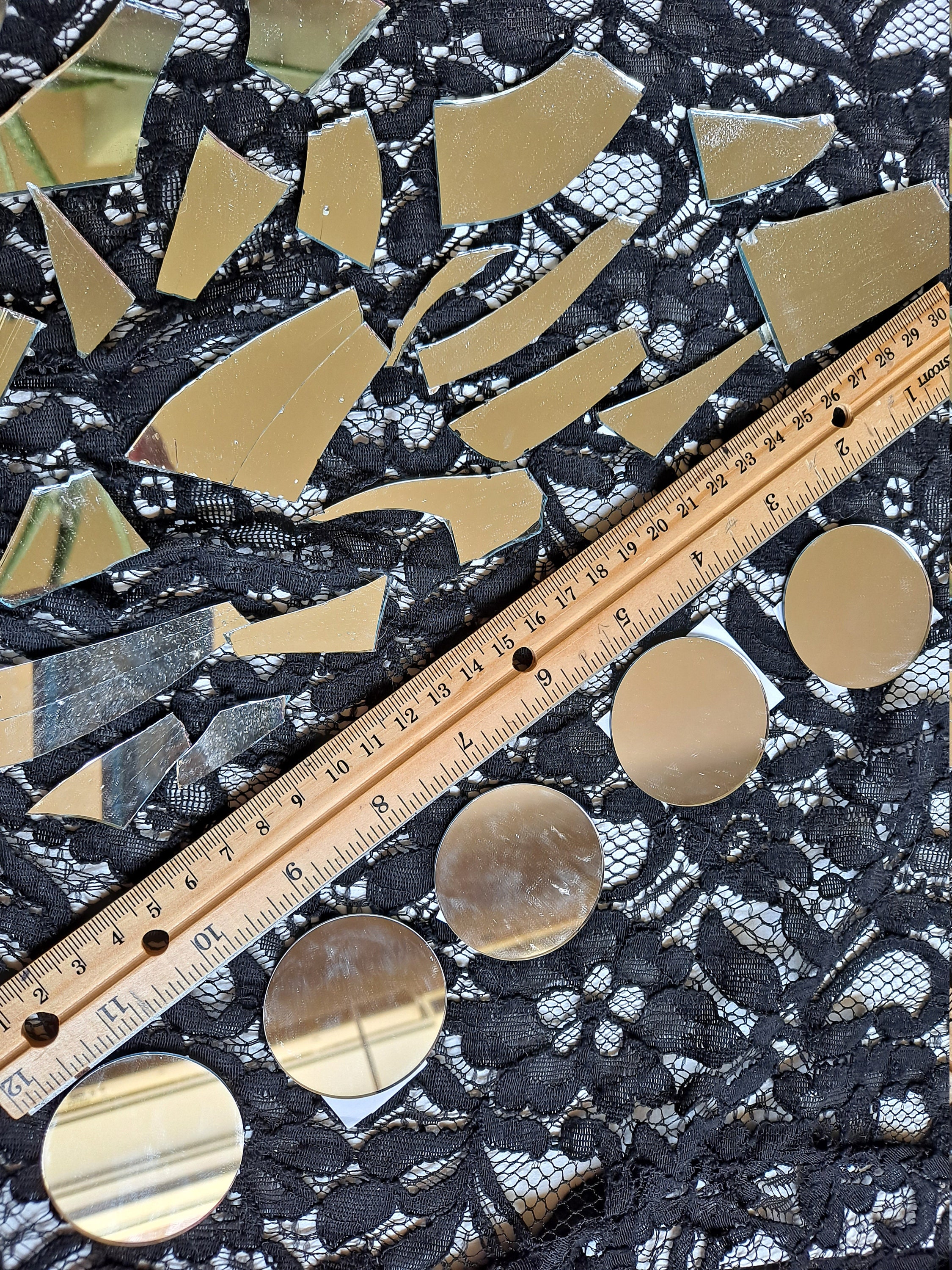 Set 100 Pezzi Di Tessere Mosaico In Vetro Specchiato Rotondo – Piccole Piastrelle Diametro 2x2 Cm Per Artigianato E Decorazioni Fai Da Te - 4