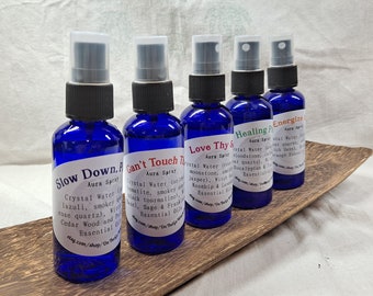 Aura Cleansing Spray | Crystal Water Spray | Smudge Spray | Room Spray