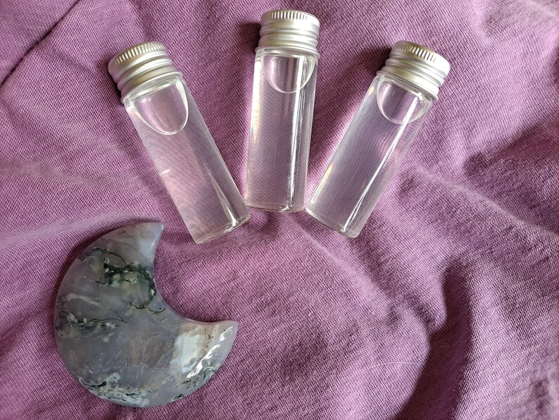 Full Moon Water Essential Oil Infused Witches Holy Water Rain Water image 2