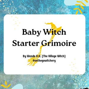 Baby Witch Grimoire Beginner Witch Journal | Witchy Printable for Book of Shadows