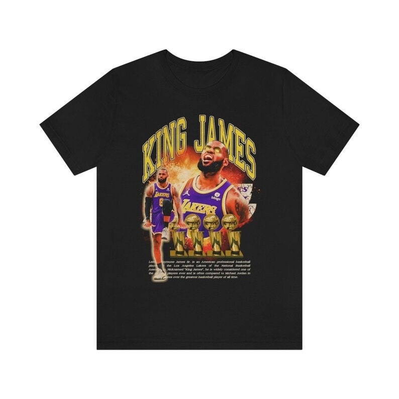 Discover Lebron James 90s Style Vintage Bootleg Tee graphic T shirt , Vintage Inspired 90's  T-Shirt