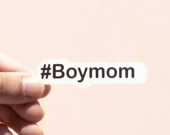 boy mom Vinyl Sticker, hydroflask stickers, Trendy Stickers, Laptop Decals, Cute Stickers, Waterproof Stickers 2.5"