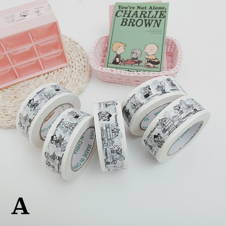Korea Cute Snoopy Masking Tape Cartoon Etsy