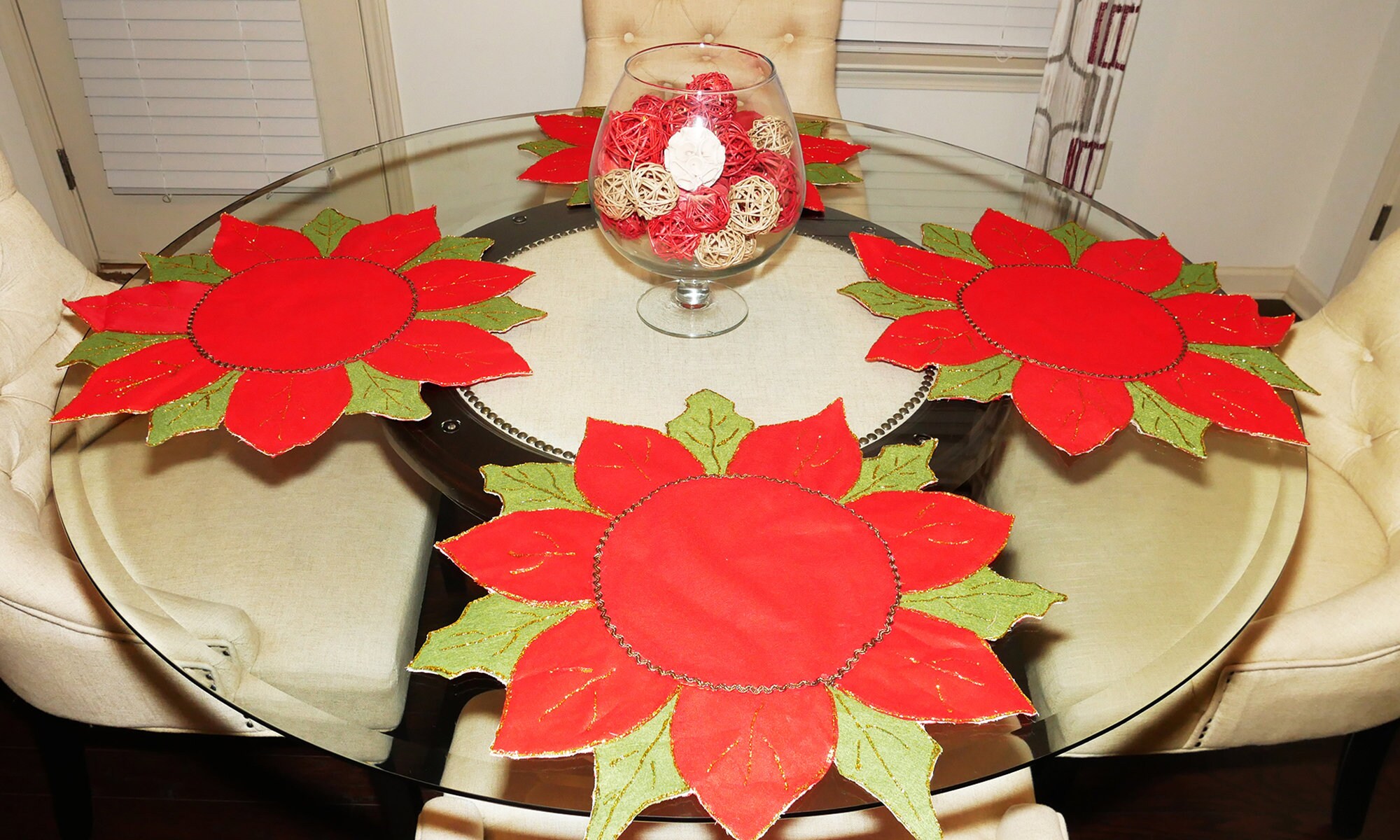 Christmas placemats for festive dining table decoration Etsy