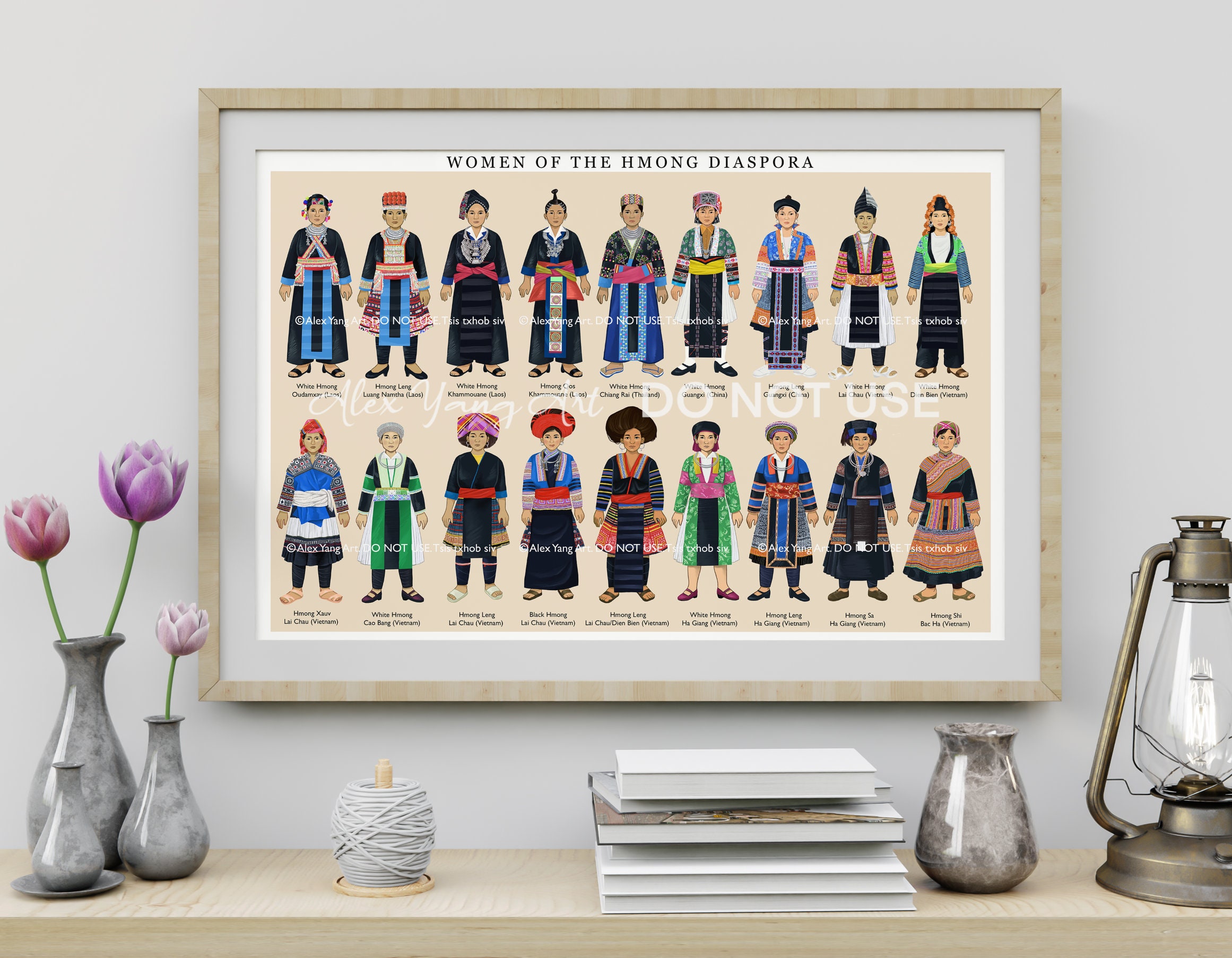 12x18 Inch Women of the Hmong Diaspora Series 2