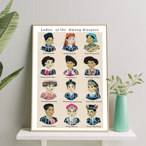12 x 18 inch Ladies of the Hmong Diaspora Series 1