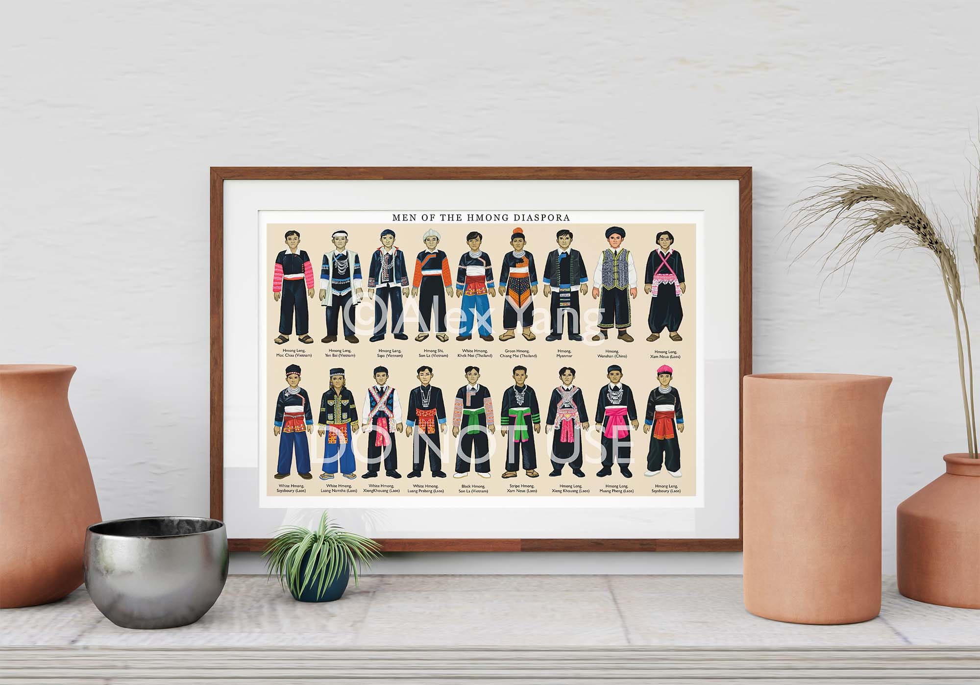 12x18 inch Men of the Hmong Diaspora Series 1