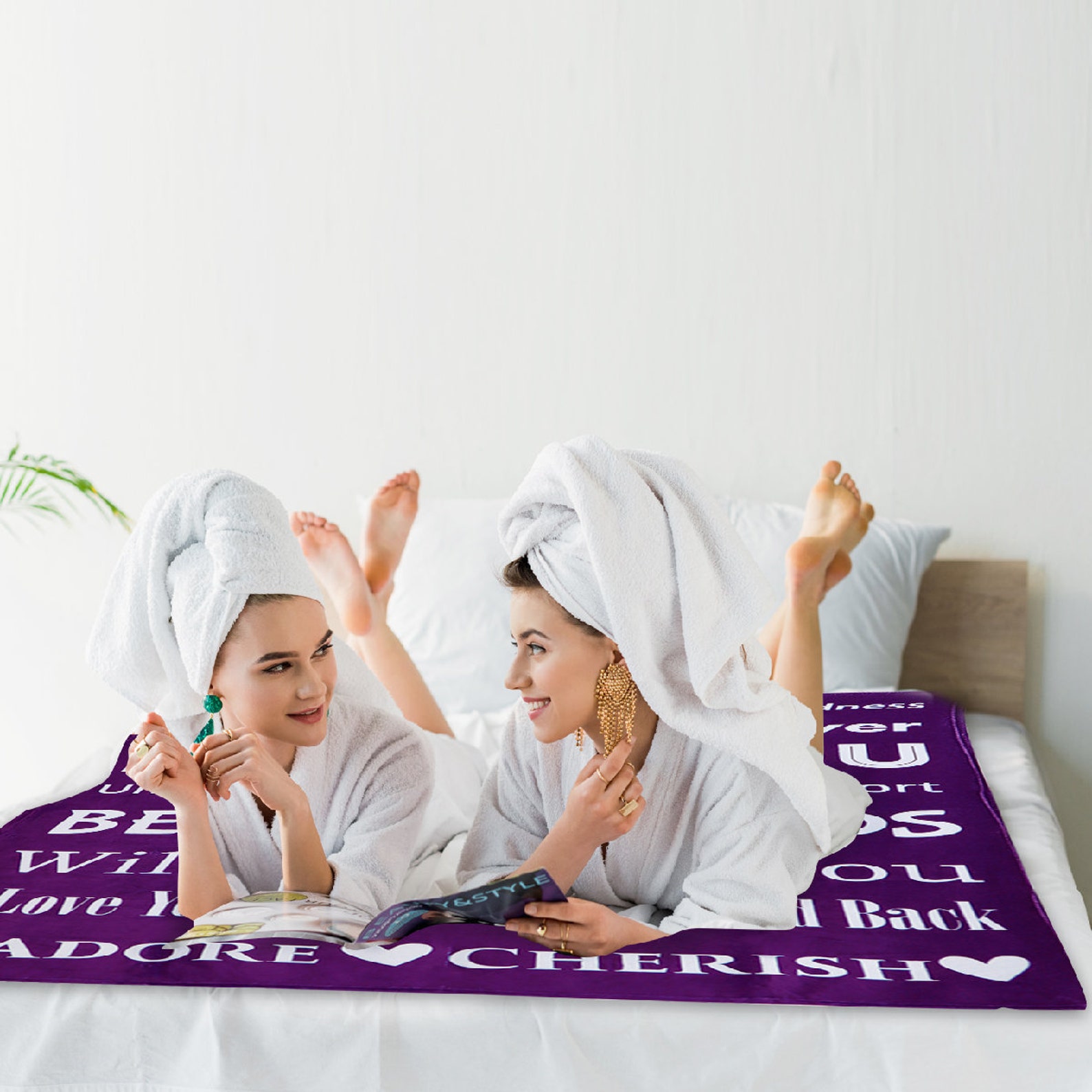 Best Friend Blanket Best Friend Personalized Blanket Bestie Etsy