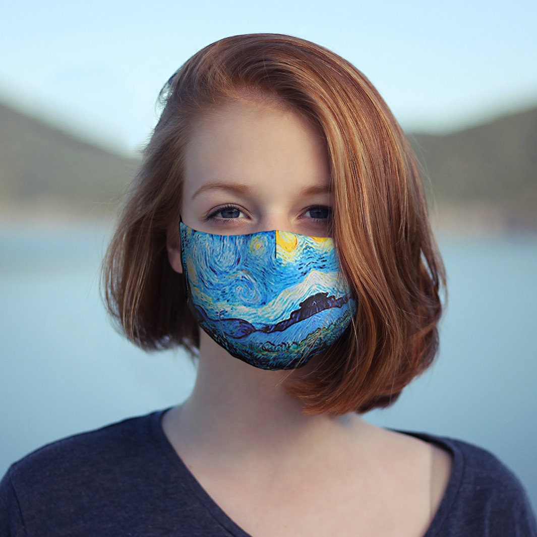 Iconic Face Mask. Art Inspired Mask Unisex Filtered Etsy