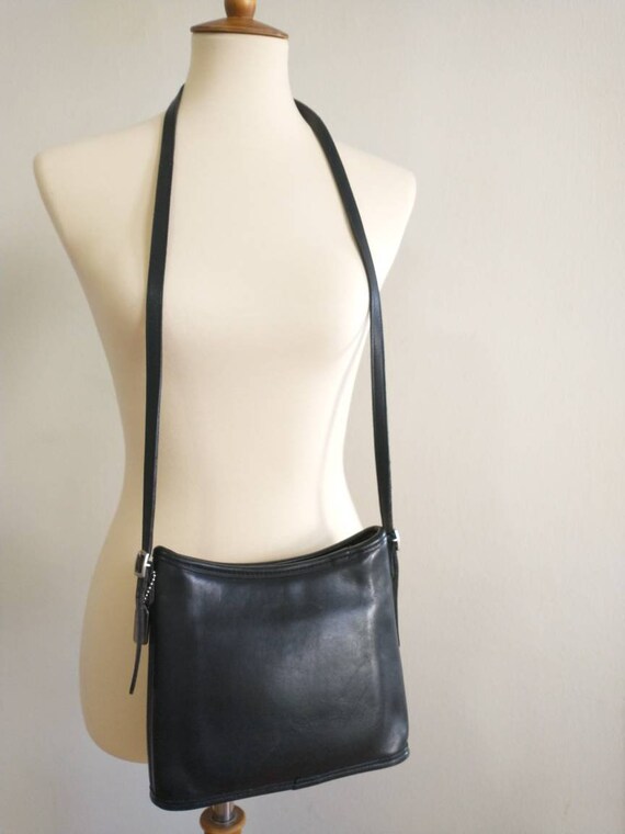 Vintage Black Mambo Coach crossbody bag #9062 (2) - image 2