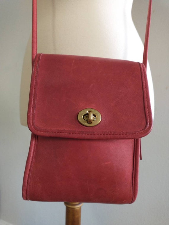 Vintage COACH Replacement RED LEATHER Strap