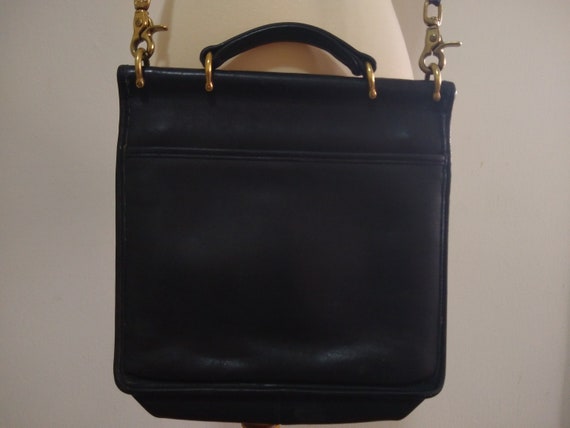Vintage Black Coach Willis Top Handle Bag 9927 Etsy Ireland