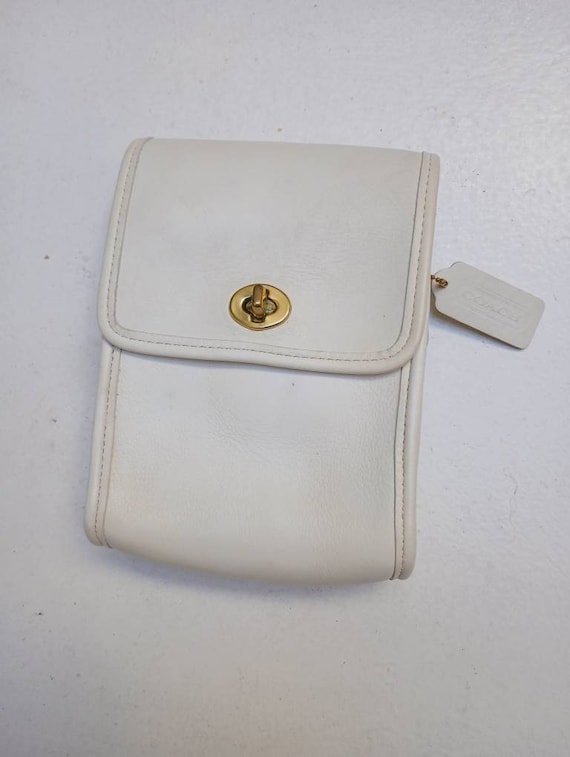 Vintage white Coach Scooter bag #9893 - image 3