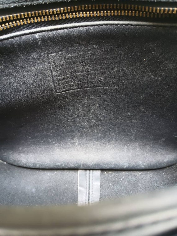 Vintage black Coach shoulder bag #9170 - image 9