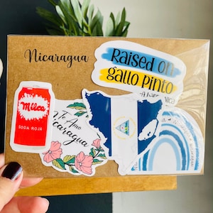 Stickerpakket Nicaragua | nicaragüense Nica Nicaragua cadeau-idee Nicaragua geschenken