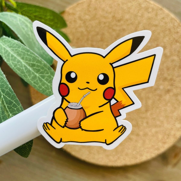 Pikachu drinking mate | Argentina | Yerba Mate | Pokemon | Terere