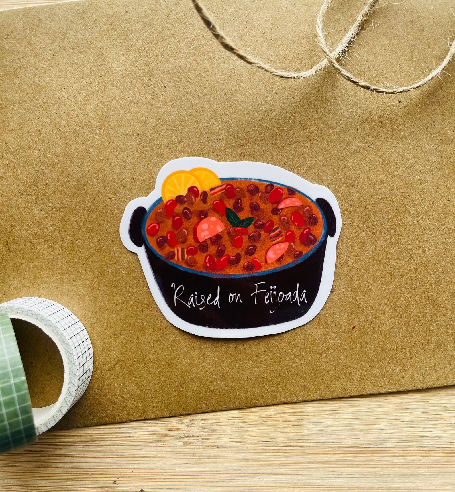 Sticker B Rasil Brazil Stickers Sticker Pack of 5 Brasil Stickers Brazil Food Feijoada ...