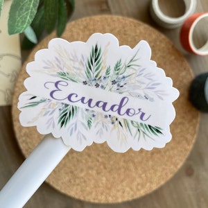 Ecuador Flowers Sticker