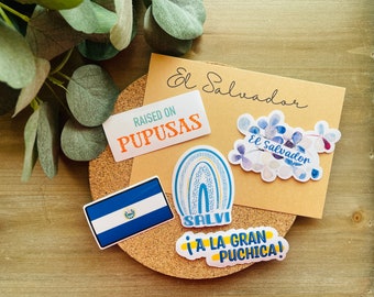 El Salvador Sticker Pack | El Salvador Stickers El Salvador Gifts Salvi Gift ideas