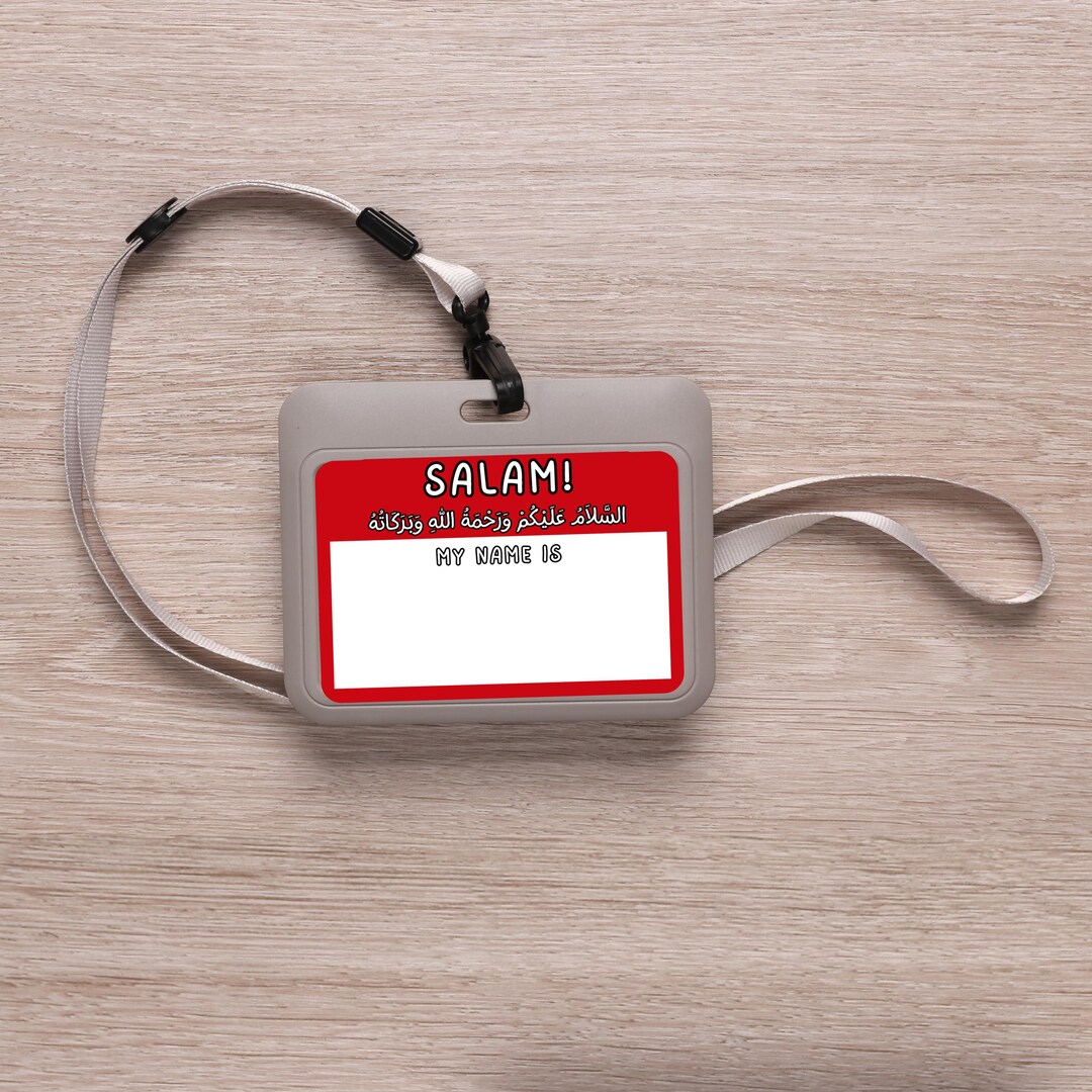 Salam Sticker Router Salam Name Tag Stickers, Islamic Events Printable (digital Download) - Etsy