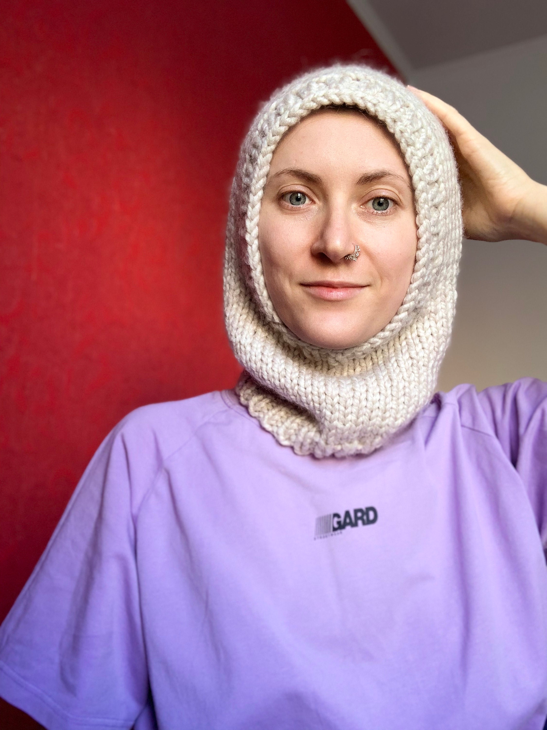 Beige Knit Balaclava - Etsy