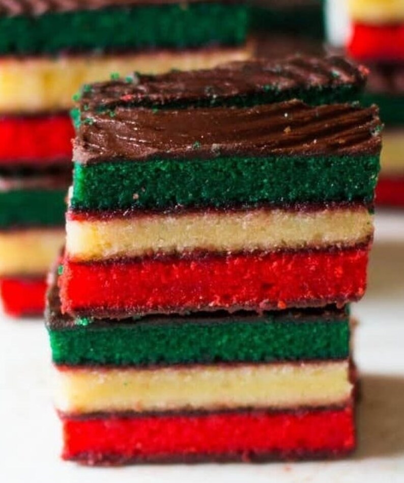 Italian rainbow cookies Etsy