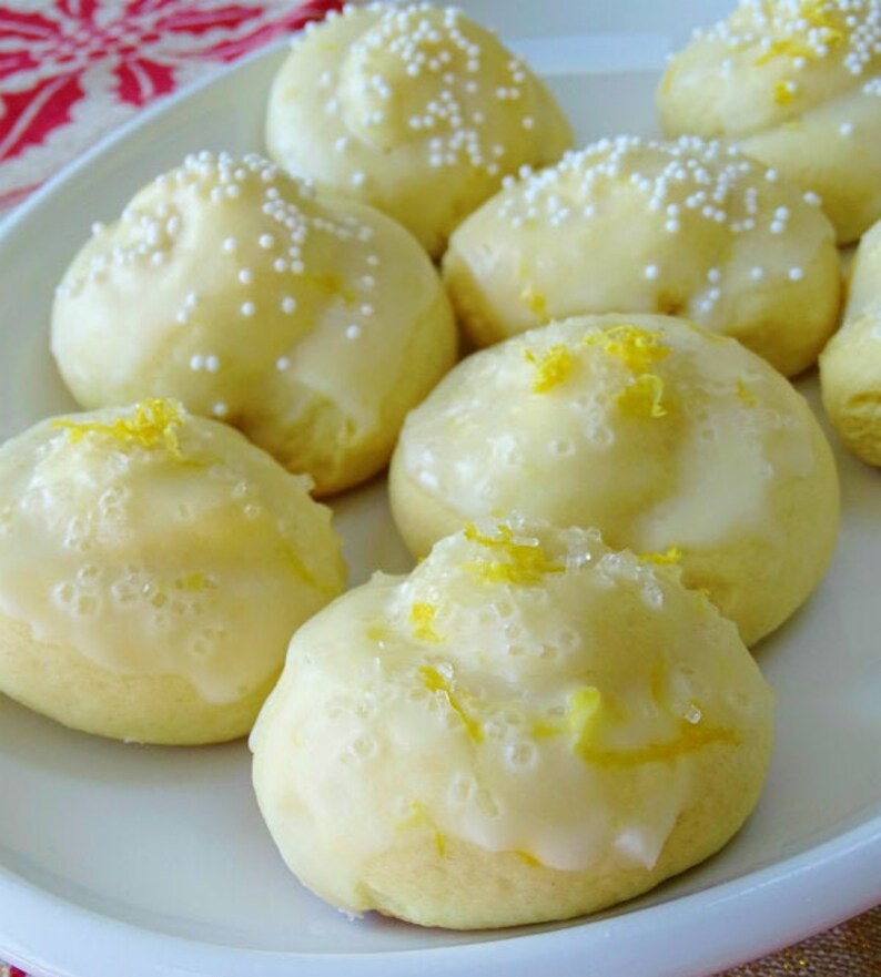 Italian Lemon Easter Cookies 2 DZ Etsy