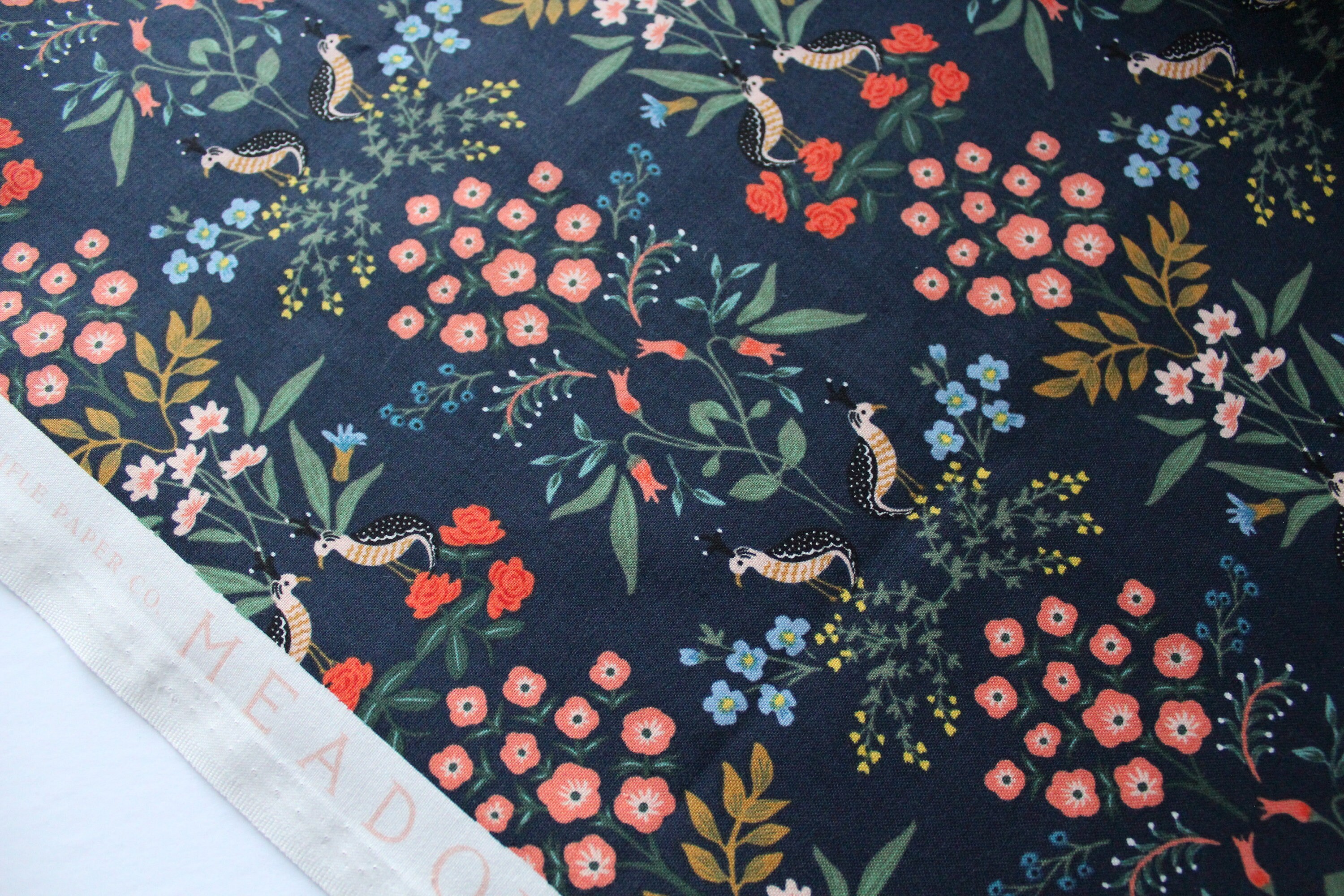 Rifle Paper Co Meadow Luxembourg Navy Etsy