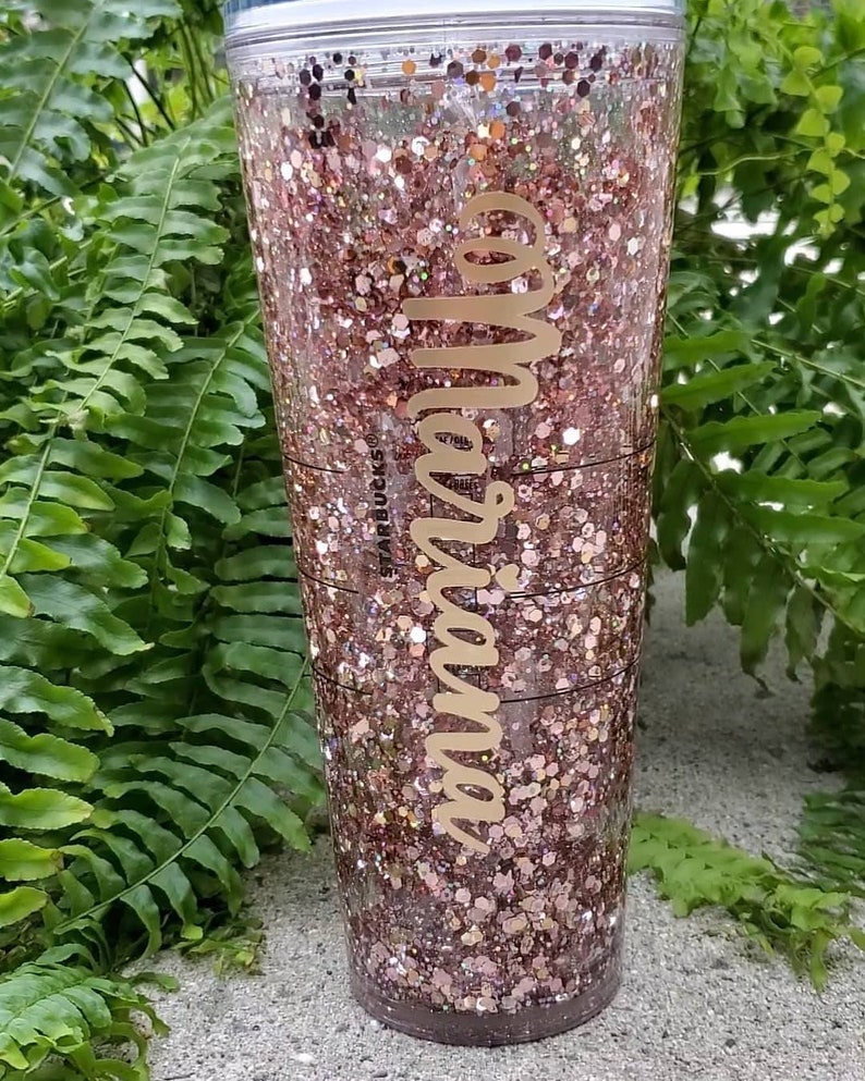 Glitter snowglobe starbucks cup