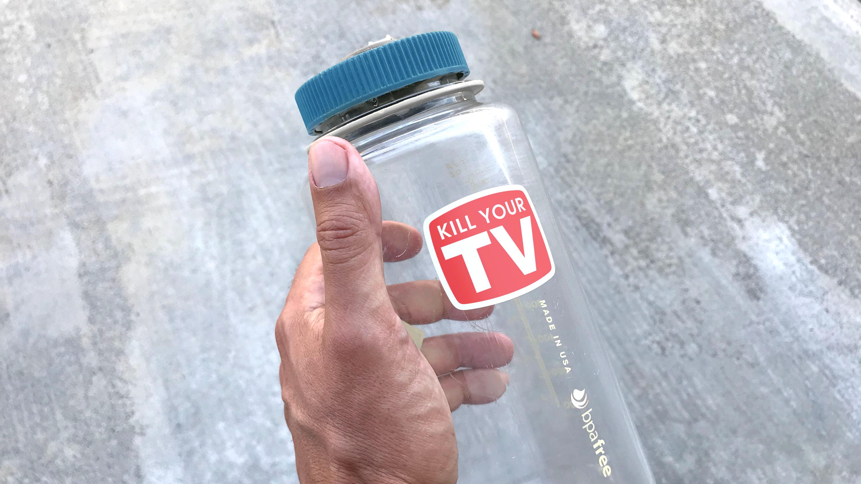 Kill Your TV Sticker, Matte Vinyl Decal for Notebook or Laptop