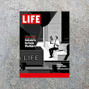 Walter Mitty Life Magazine Cover Poster – Vintage Movie-Inspired Wall Art, Adventure Aesthetic, Minimalist Travel Print, Motivational Decor