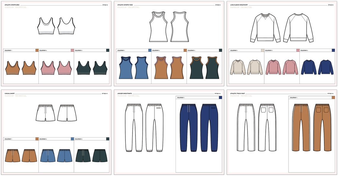Buy Women's Technical Drawings Activewear B/W & Colored Online in India ...