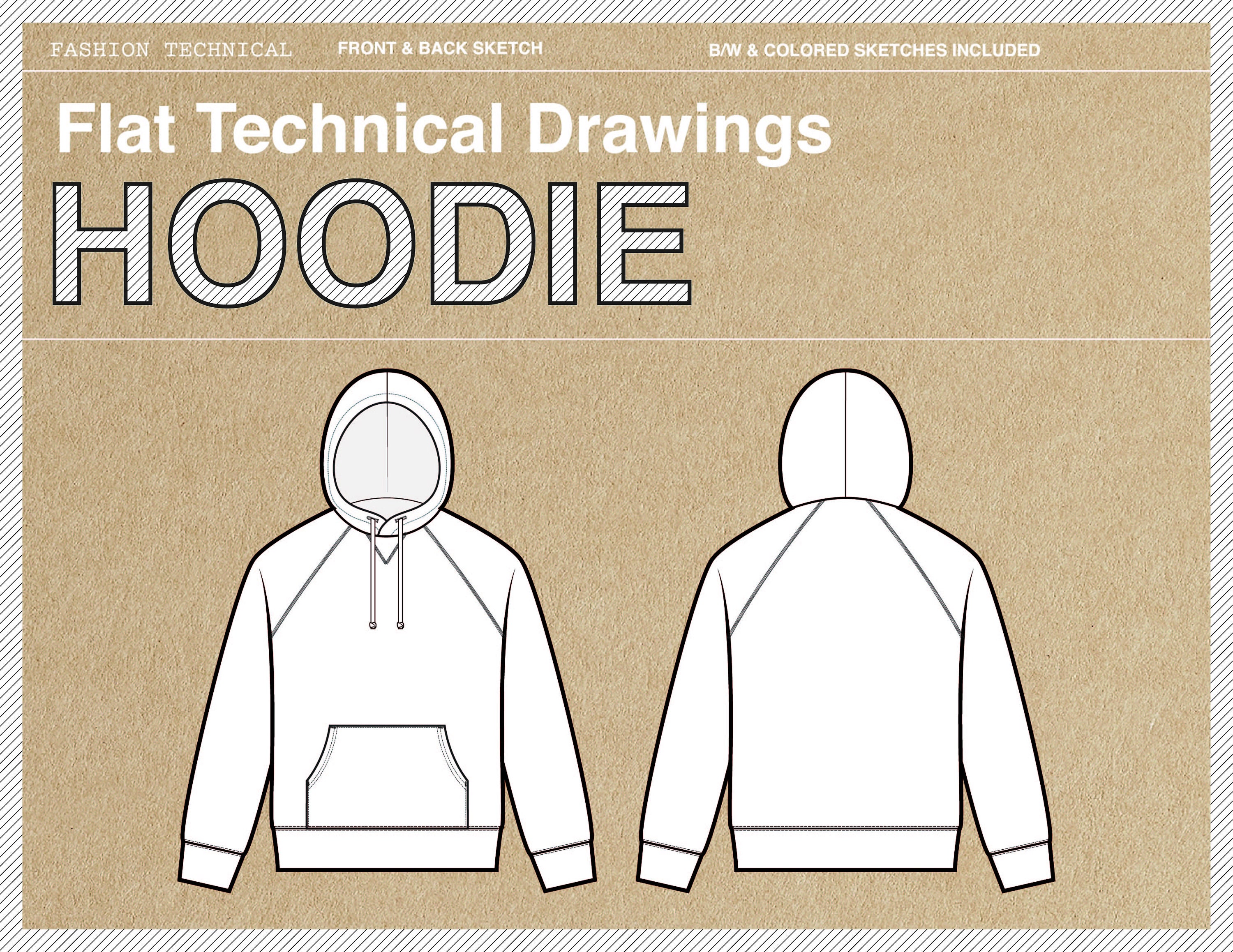 3365 Hoodie Technical Drawing Images Stock Photos  Vectors  Shutterstock