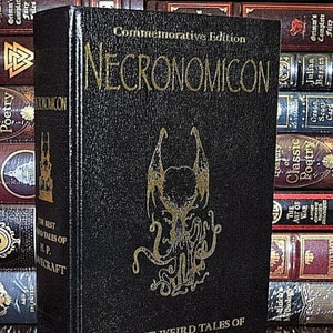 Necronomicon by H.P Lovecraft Weird Tales of Terror Commemorative Deluxe Leather Bound Hardcover Book