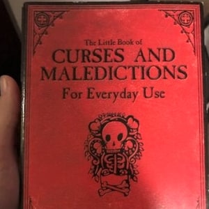 Book of Curses Maledictions for Everyday Use Spells Black Magic Witch Revenge Occult Book