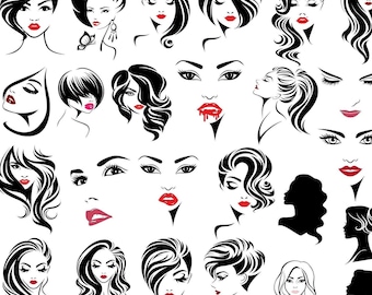 Download Woman Face Svg Etsy