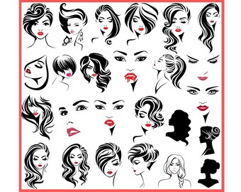 Download Female Face Svg Etsy