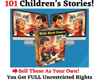 101 Childrens Stories with Unrestricted Private Label Rights Child Story Books Toddler Kids Gift Boys Girls Book PLR Instant Download