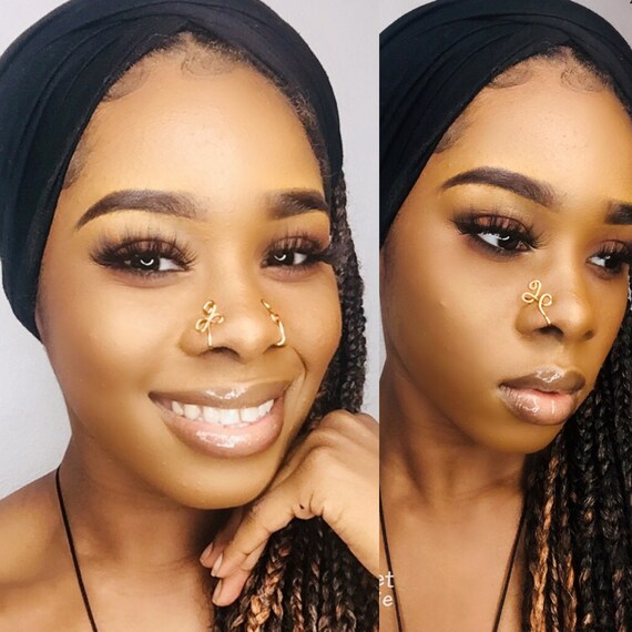 2 Copper Nose Cuff Set Etsy
