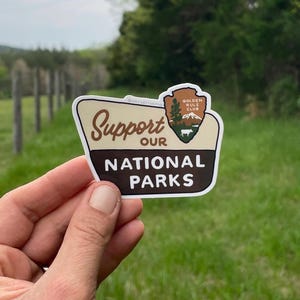 Support Our National Parks Vinyl Bumper Sticker