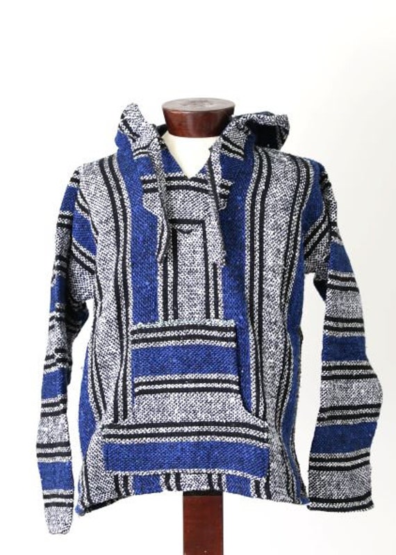 Baja Hoodie Baja Pullover Mexican Throw Blanket Baja Fleece Etsy