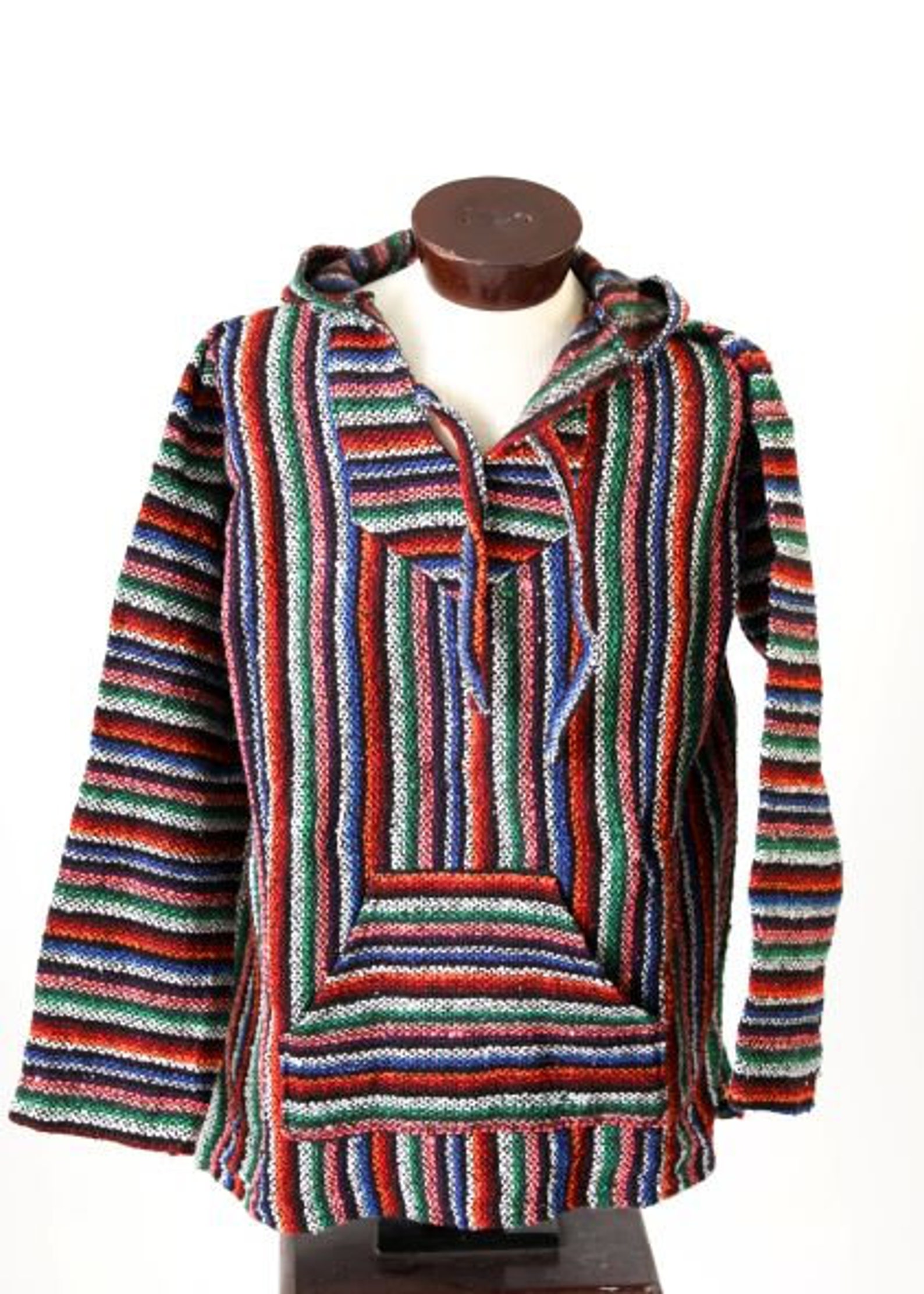 Rainbow Hoodie Mexican Hoodie Baja Hoodie Baja Sweater Etsy