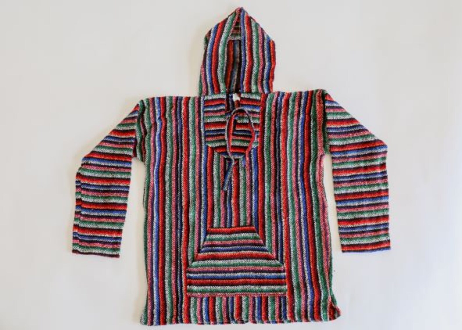 Rainbow Hoodie Mexican Hoodie Baja Hoodie Baja Sweater Etsy