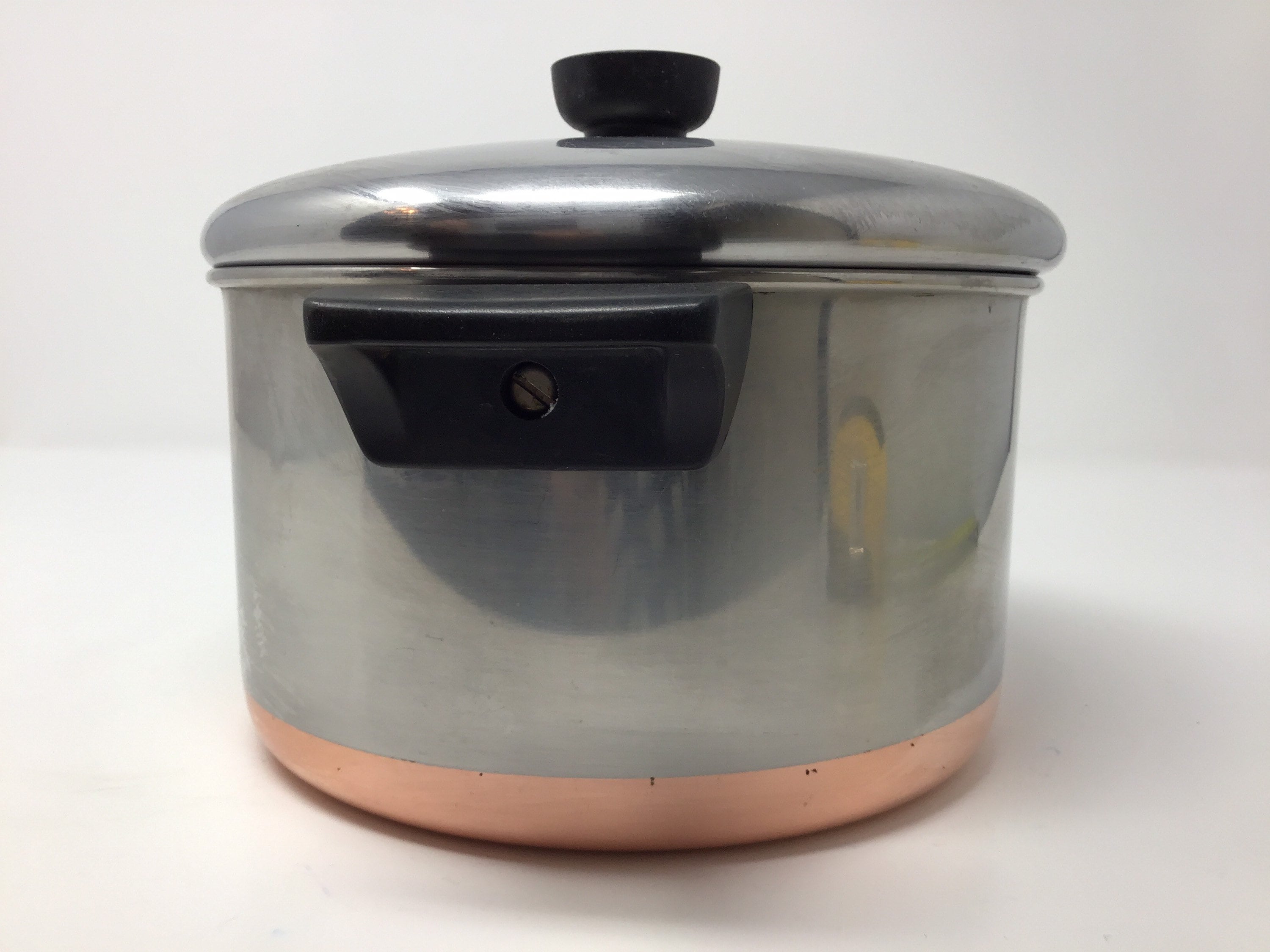 Vintage Revere Ware Copper Bottom Stock Pot 4 Quart Pan with Etsy