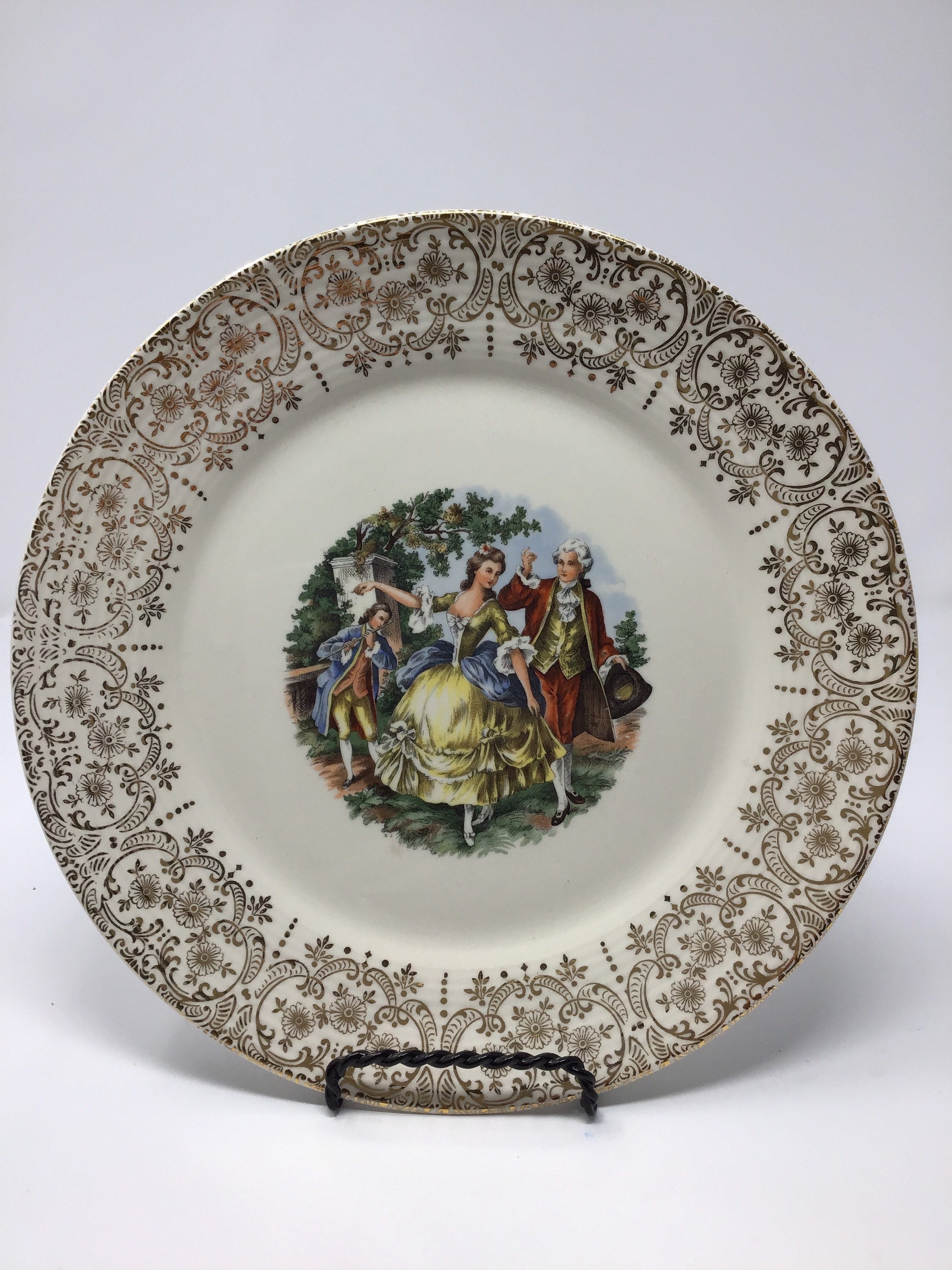 1940s Vintage Sebring Pottery Company Chantilly Pattern Etsy Nederland