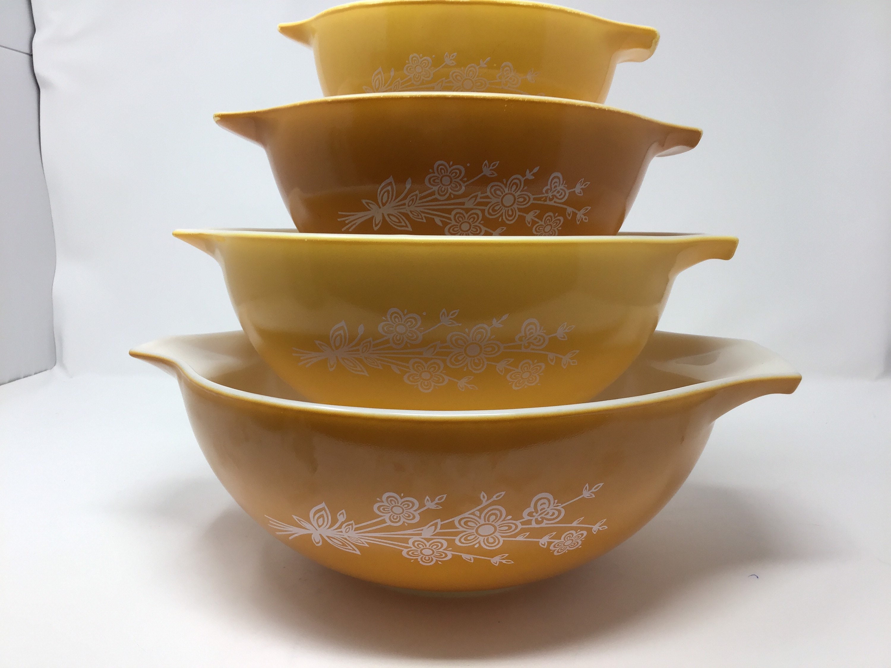 Vintage 1972 Pyrex Butterfly Gold Pattern 2 different Sets of Etsy