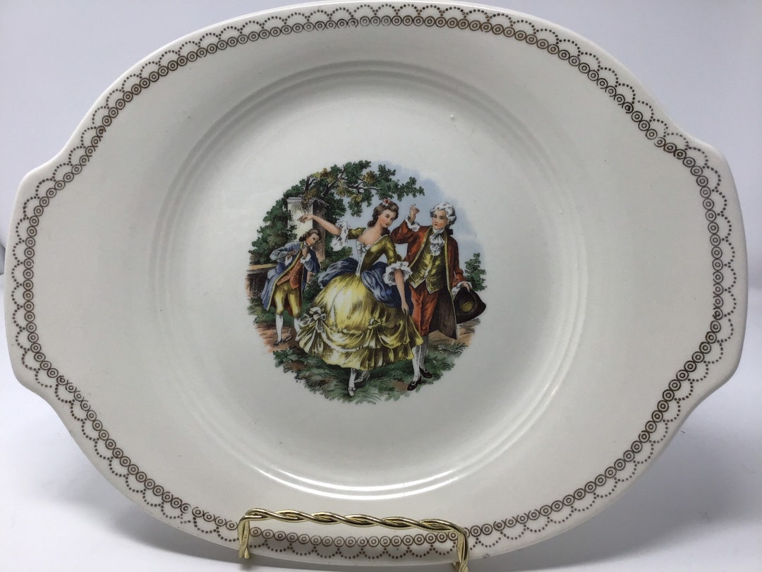 1940 Vintage Salem China Company Chantilly Pattern Platter 23 Etsy