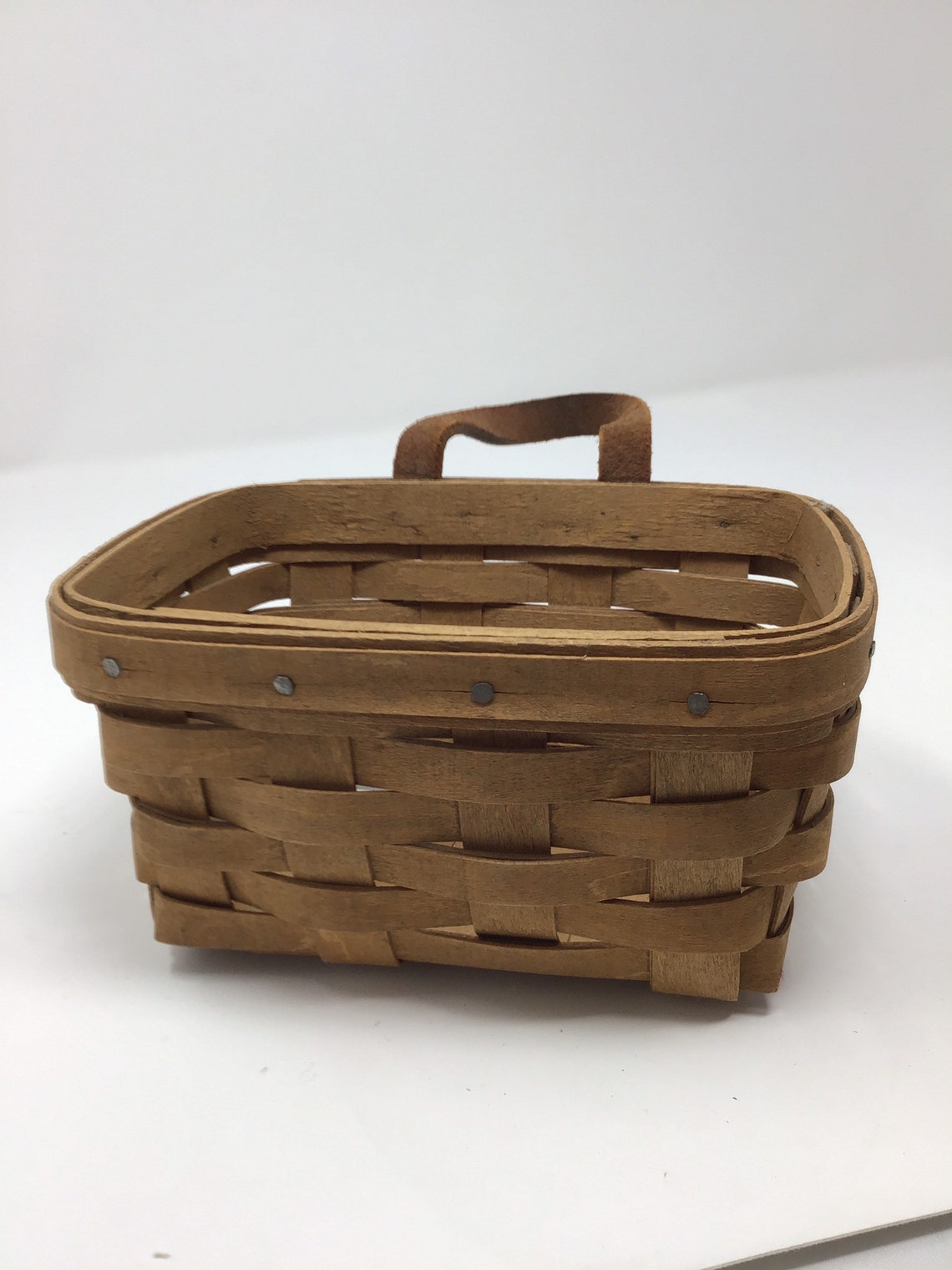 Vintage 1990s Longaberger Baskets hanging basket for Keys Etsy