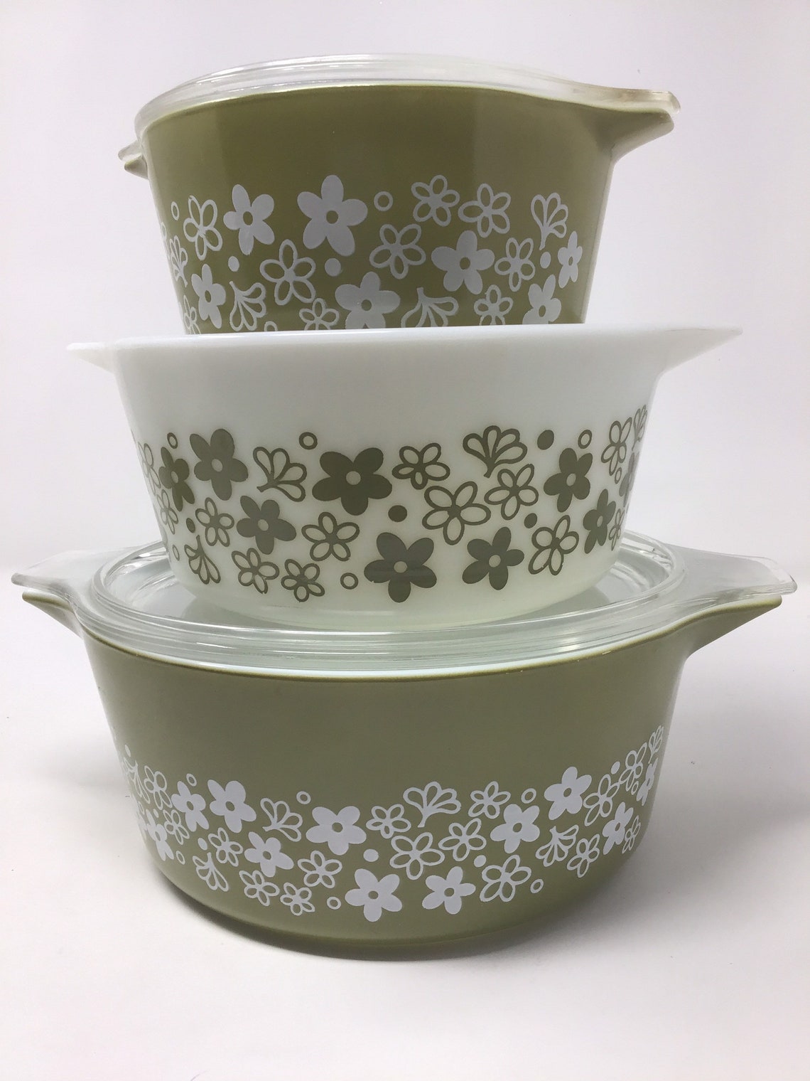 Vintage 1970s Pyrex Spring Blossom Pattern Casserole Baking | Etsy